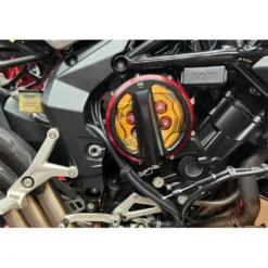 Cnc Racing Ca301Bg Carter Frizione Trasparente Mv Agusta Comando A Filo Bicolor