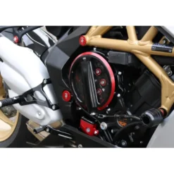 Cnc Racing Ca301Bg Carter Frizione Trasparente Mv Agusta Comando A Filo Bicolor