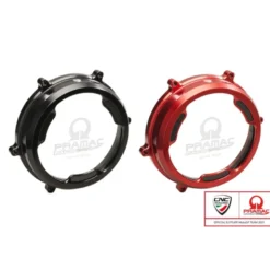 Cnc Racing Ca201Bpr Carter Trasparente Con Inserti In Carbonio Per Frizioni Ad Olio Ducati Panigale Pramac Racing Lim. Ed.