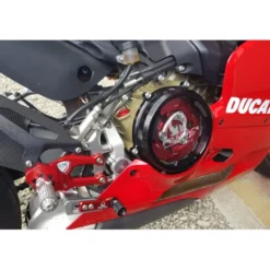 Cnc Racing Ca201Bpr Carter Trasparente Con Inserti In Carbonio Per Frizioni Ad Olio Ducati Panigale Pramac Racing Lim. Ed.