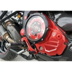 Cnc Racing Ca501Rb Carter Trasparente Per Frizioni Ad Olio Ducati Bicolor