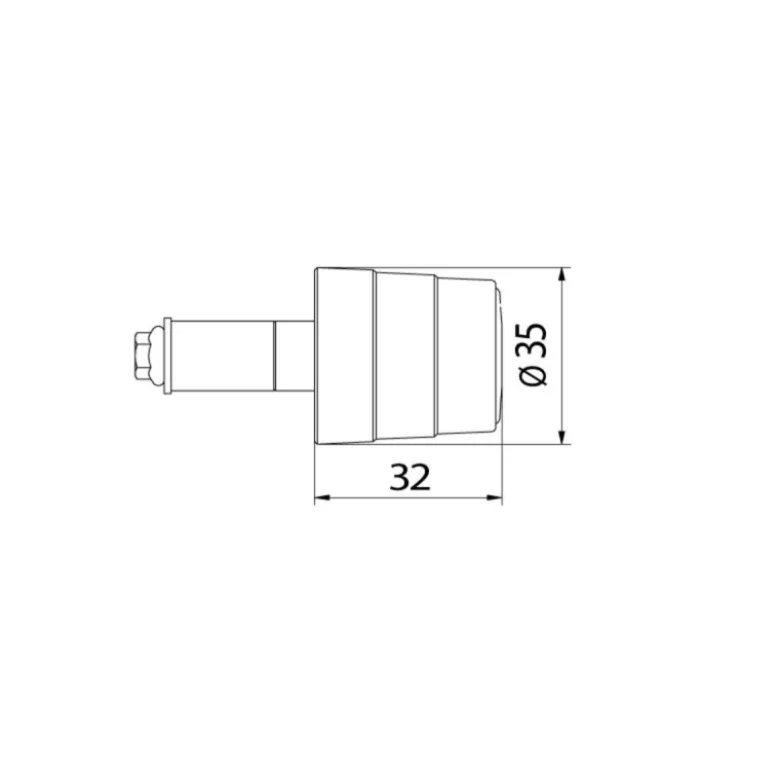 Cnc Racing Cm231G Contrappesi Manubrio BiColor
