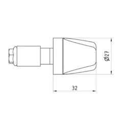 Cnc Racing Cm236G Contrappesi Manubrio Look