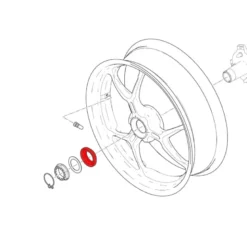 Cnc Racing Daa02B Distanziale Conico Per Dado Ruota Posteriore Ducati