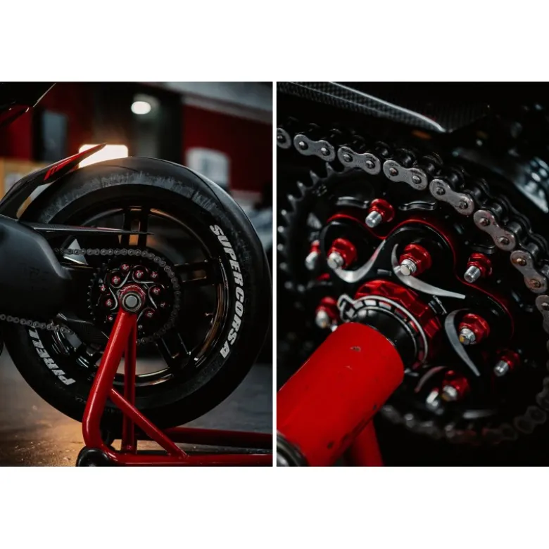 Cnc Racing Fl507Bs Flangia Portacorona Ducati Bicolor