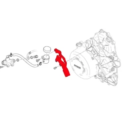 Cnc Racing Ifc02G Cover Tubazioni Con Supporto Serbatoio Freno Posteriore Ducati