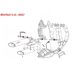 Cnc Racing Kv452G Boccola Vite Silenziatore Di Scarico Mv Agusta