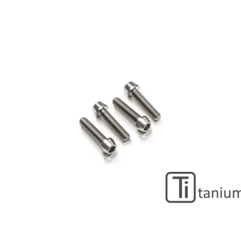 Cnc Racing Kv371X Kit Viti Serraggio Piede Forcella M6X25 (4 Pz) Titanio