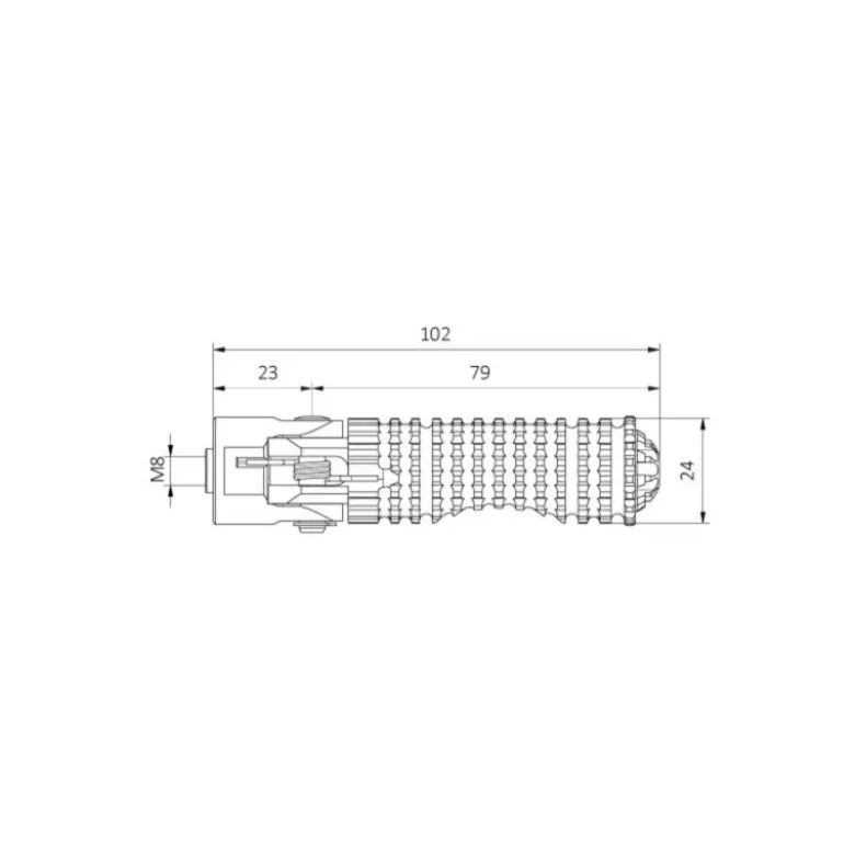 Cnc Racing Pc120B Poggiapiedi Reclinabili Universali Comfort