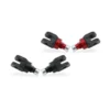 Cnc Racing PEA22BR Kit poggiapiedi TOURING pilota - Advanced Mounting System Nero/Rosso