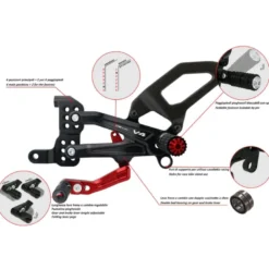 Cnc Racing Pe408B Pedane Regolabili Ducati Per Serie Panigale V4 Carbon
