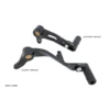 Cnc Racing Pec01R Kit Leve Cambio/Freno Posteriore Ducati Slide