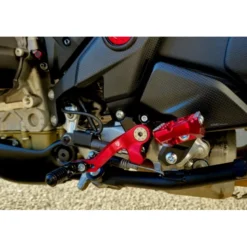 Cnc Racing PEC07R Leva cambio rovescio Ducati Multistrada V4 / V4S / V4 Pikes Peak/ V4 RS / V4 Rally - SLIDE Rosso