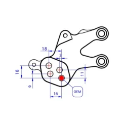 Cnc Racing Pe411Rpr Pedane Regolabili Ducati Streetfighter V2 Pramac Racing Limited Edition