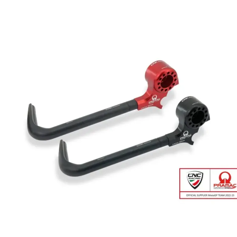 Cnc Racing Plm02Rpr LeverGuard Street Protezione Leva Frizione Con Attacco Specchio Pramac Racing Limited Edition