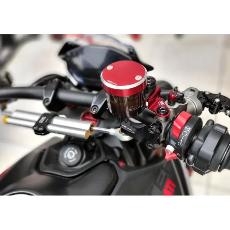 Cnc Racing Sea15B Kit Staffe Serbatoio Fluido Freno E Frizione Ducati Monster, Streetfighter V4 E V2