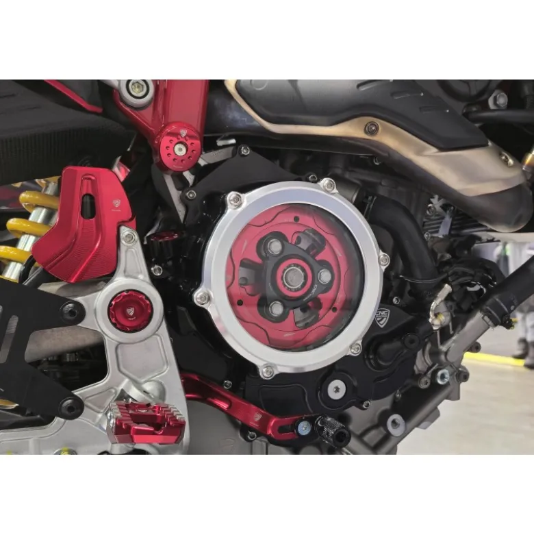 Cnc Racing SP206R Piattello Spingidisco Frizioni ad olio Ducati con cuscinetto Rosso