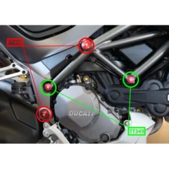 Cnc Racing Tt350G Tappi Telaio Ducati Multistrada Enduro Fori Grandi