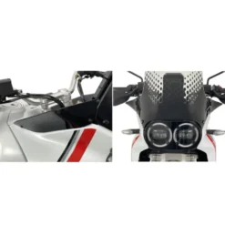 Cnc Racing Ws364B Coppia Deflettori Laterali Ducati Desertx Nero