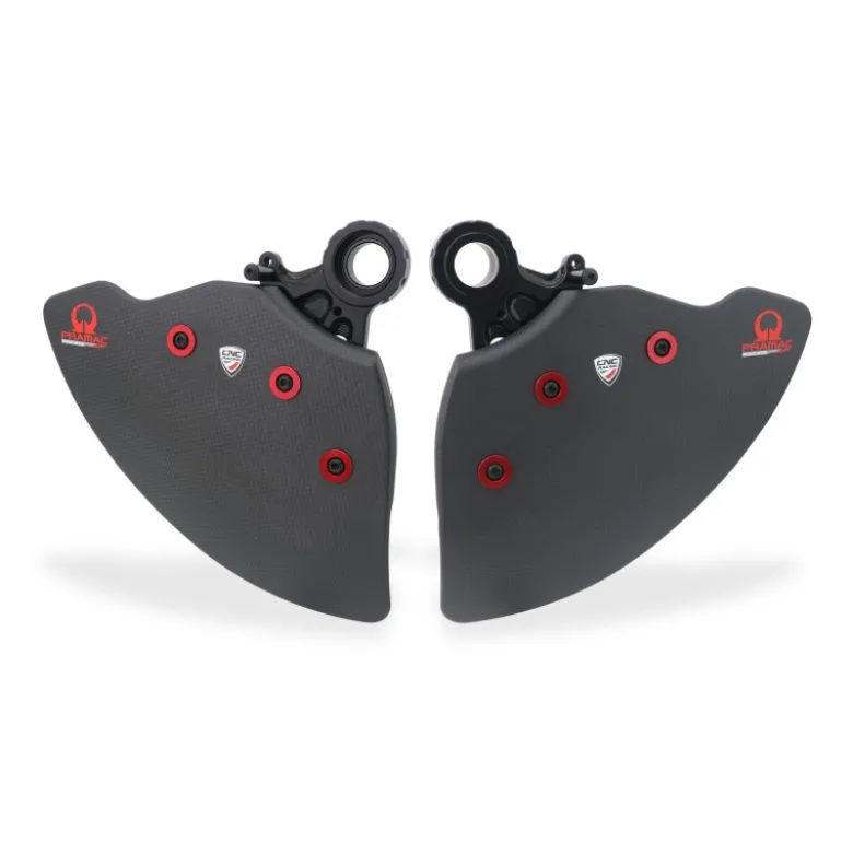 Cnc Racing ZA750KRPR GP DUCTS EVO - Sistema Raffreddamento Impianto Frenante - Carbonio Lucido - Pramac Racing Rosso