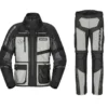 Completo Spidi Hard Track Giacca e Pantalone Nero Grigio Ghiaccio
