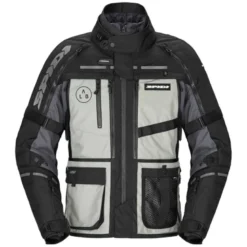 Completo Spidi Hard Track Giacca e Pantalone Nero Grigio Ghiaccio