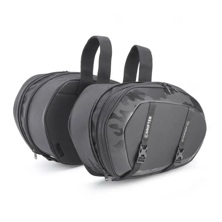 Coppia Borse Laterali Drifter Kappa DR05 Nero