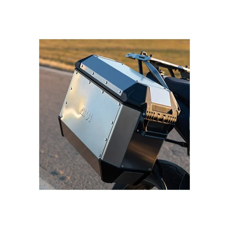 Coppia Valigie Laterali Givi Trekker Alaska 36 Litri Alluminio