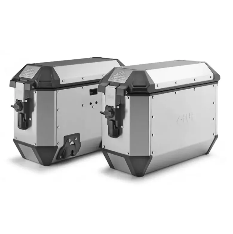Coppia Valigie Laterali Givi Trekker Alaska 36 Litri Alluminio