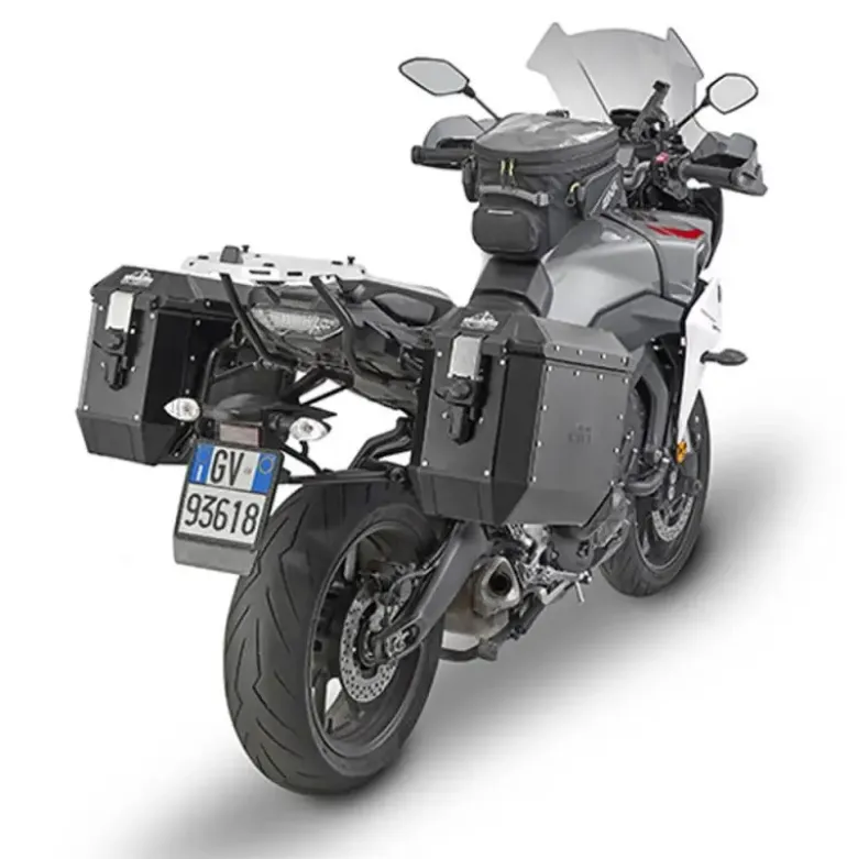 Coppia Valigie Laterali Givi Trekker Alaska 36 Litri Alluminio Nero