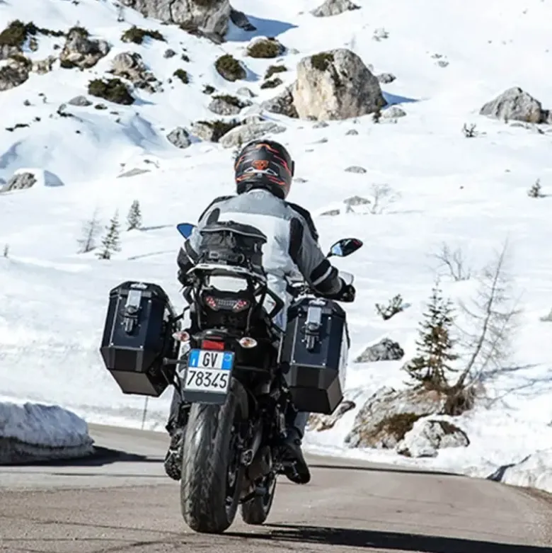 Coppia Valigie Laterali Givi Trekker Alaska 36 Litri Alluminio Nero