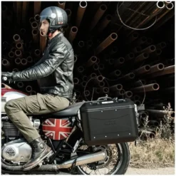 Coppia Valigie Laterali Givi Trekker Dolomiti 36 Litri Alluminio Nero
