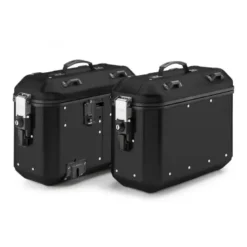 Coppia Valigie Laterali Givi Trekker Dolomiti 36 Litri Alluminio Nero