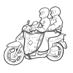 Coprigambe Universale Tucano Urbano Takeaway Nero