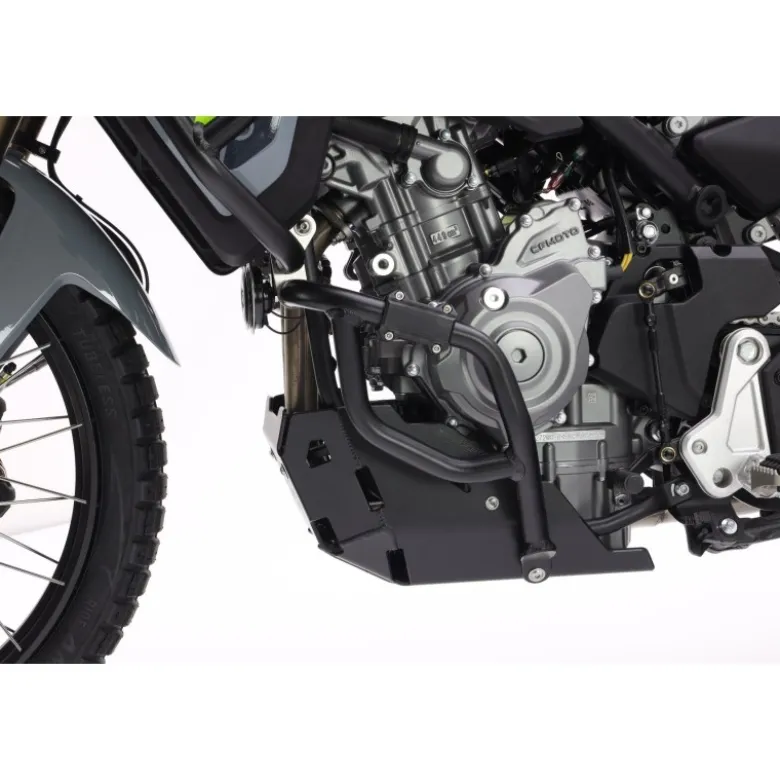 Crash Bar Inferiore In Alluminio Per Cf Moto Mt 450 Nero