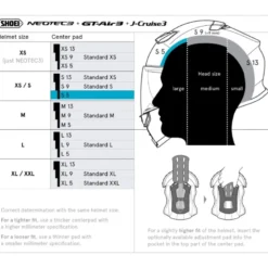 Cuffia Shoei Type-Q Center Pad S5 Per Caschi Neotec 3 / GT-Air 3 / J-Cruise 3