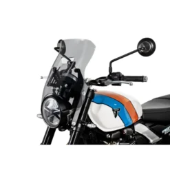 Cupolino Endurance Race Isotta per Triumph Speed Twin 900 2025 Fumé Chiaro