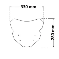 Cupolino Isotta Alto Fumé Scuro per Yamaha MT - 09 Sp 2022/2023