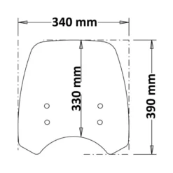 Cupolino Isotta Alto - Moto Guzzi - V7 Iii Stone E5 2020 Fumé Chiaro