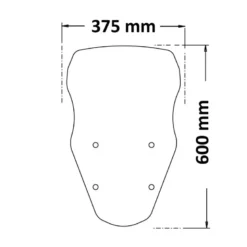 Cupolino Isotta Alto Moto Guzzi V100 Mandello / Mandello S 2023 Trasparente