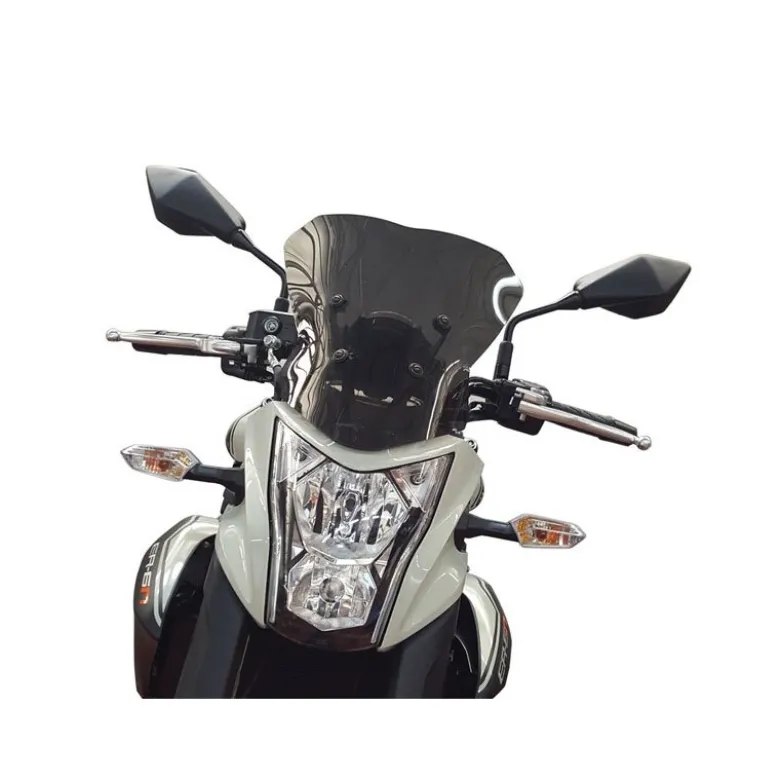 Cupolino Isotta Alto per Kawasaki Er - 6N dal 2012 al 2016 Fumé Scuro