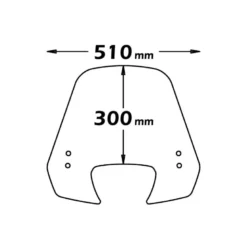 Cupolino Isotta Alto per PIAGGIO Liberty 50 - 125 - 150 Rst E I - Get Fumé Chiaro