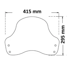 Cupolino Isotta Basso per BMW Nine T Urban Gs 1200 Fumé Scuro