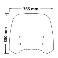 Cupolino Isotta Basso per CFMOTO Cl - X 700 dal 2021 Fumé Chiaro