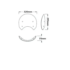 Cupolino Isotta Basso per Yamaha XSR 700 2016 - 20 Fumé Scuro