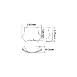 Cupolino Isotta Basso Tipo Adv per BMW R 1200 Gs Standard dal 2004 al 2012 Trasparente