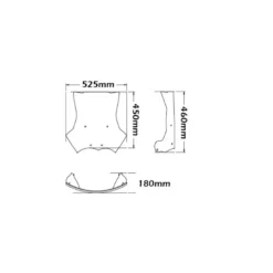 Cupolino Isotta Come Originale per BMW R 1200 Gs Standard dal 2004 al 2012 Fumé Chiaro