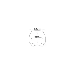 Cupolino Isotta Di Ricambio Trasparente Per Honda Sh 300 Abs 2015-