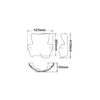 Cupolino Isotta Double Bubble per BMW F 800 R dal 2009 al 2014 Trasparente