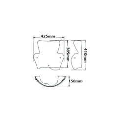 Cupolino Isotta Double Bubble per BMW F 800 R dal 2009 al 2014 Trasparente
